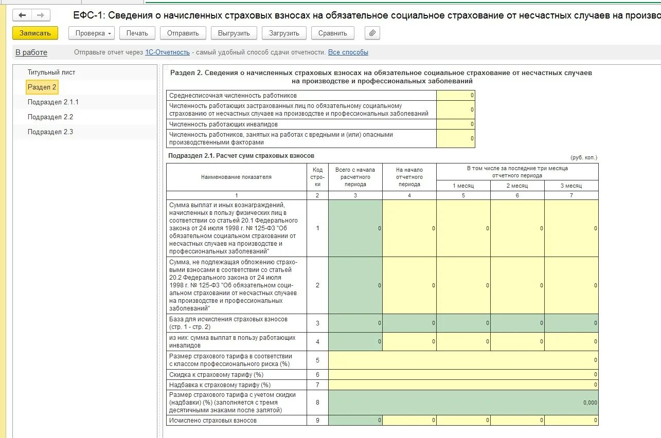 Отчет ефс 1 за 1 кв 2024