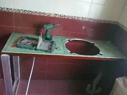 Делаем столешницу в ванную