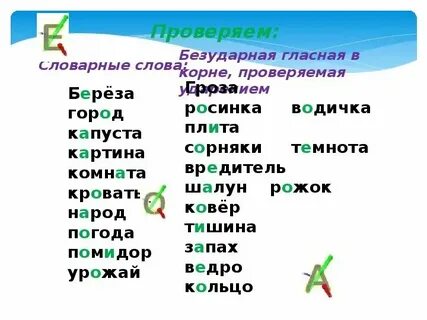Непроверяемые словарные слова 5 класс