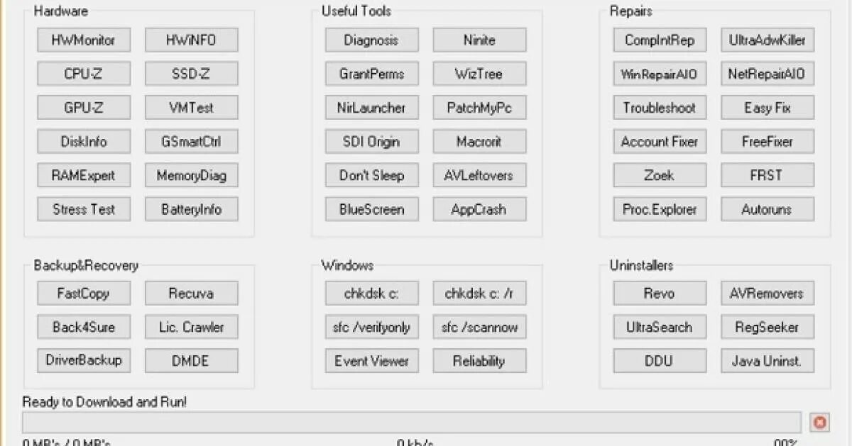 Windows toolbox. Windows repair toolbox. окно toolbox. wiztree. window tools box.