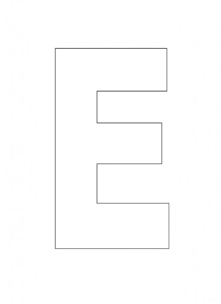 Printable Alphabet Letter E Template! Alphabet Letter E Templates are Printable