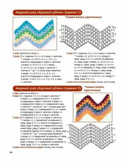 Схемы узоров зигзаг