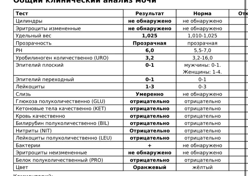 Слизь в умеренном количестве