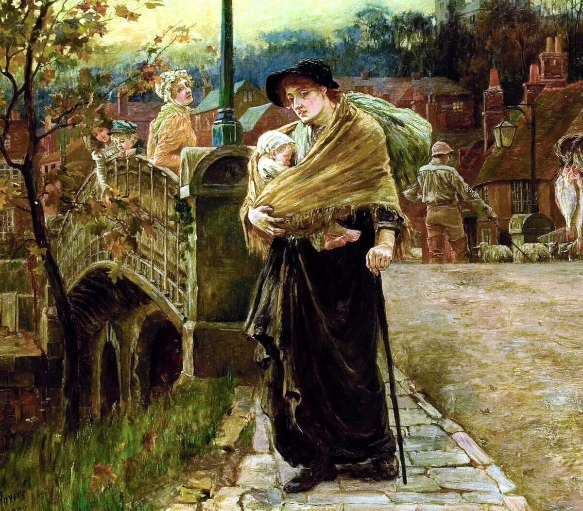 Используя картину. Алиса Мэри Хейверс «красавица из деревни», 1883 год. Послушание в живописи. Картины с историей. История в знаменитых картинах.