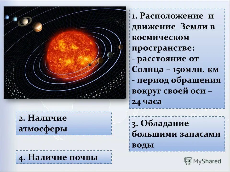 Движение земли в пространстве