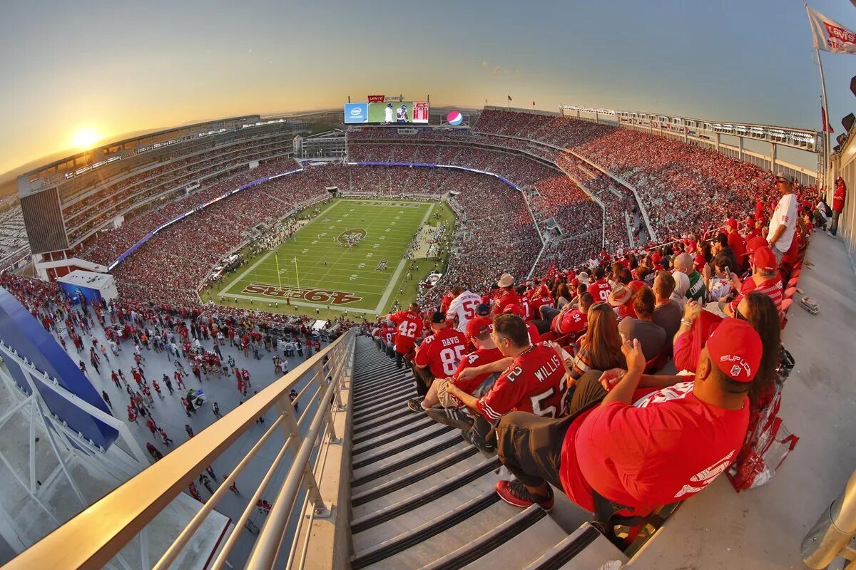 Включи стадиону. Santa Clara Levi’s Stadium. Силиконовая Долина Levis Stadion. Стадион Америка.