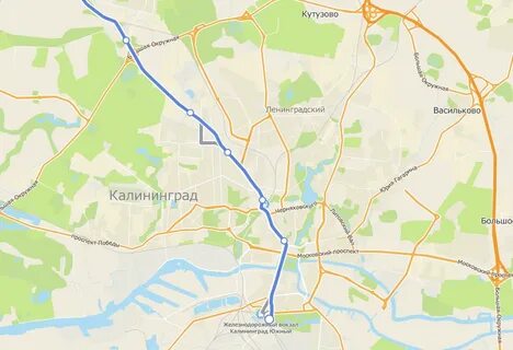Маршрут автобуса калининград гвардейск