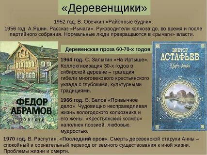 Произведения распутина и шукшина