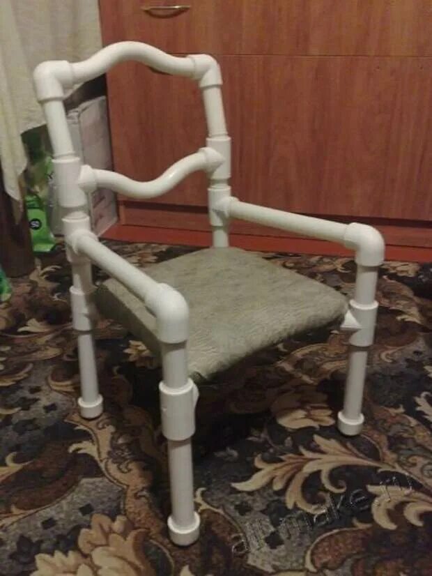 Стул из пластиковых труб. Стул из пропиленовых труб. Кресло полипропилен. Мебель из пластиковых труб. Садовая мебель из труб пвх.