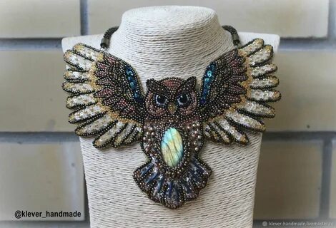 Сова из бисера