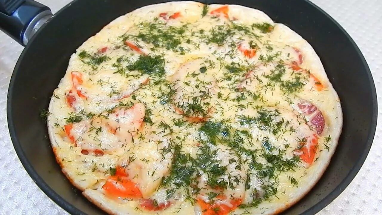 Пицца из батона на сковороде. За 5 минут на сковородке. Пицца на сковороде. За 5 минут на сковородке. За 5 минут на сковородке.
