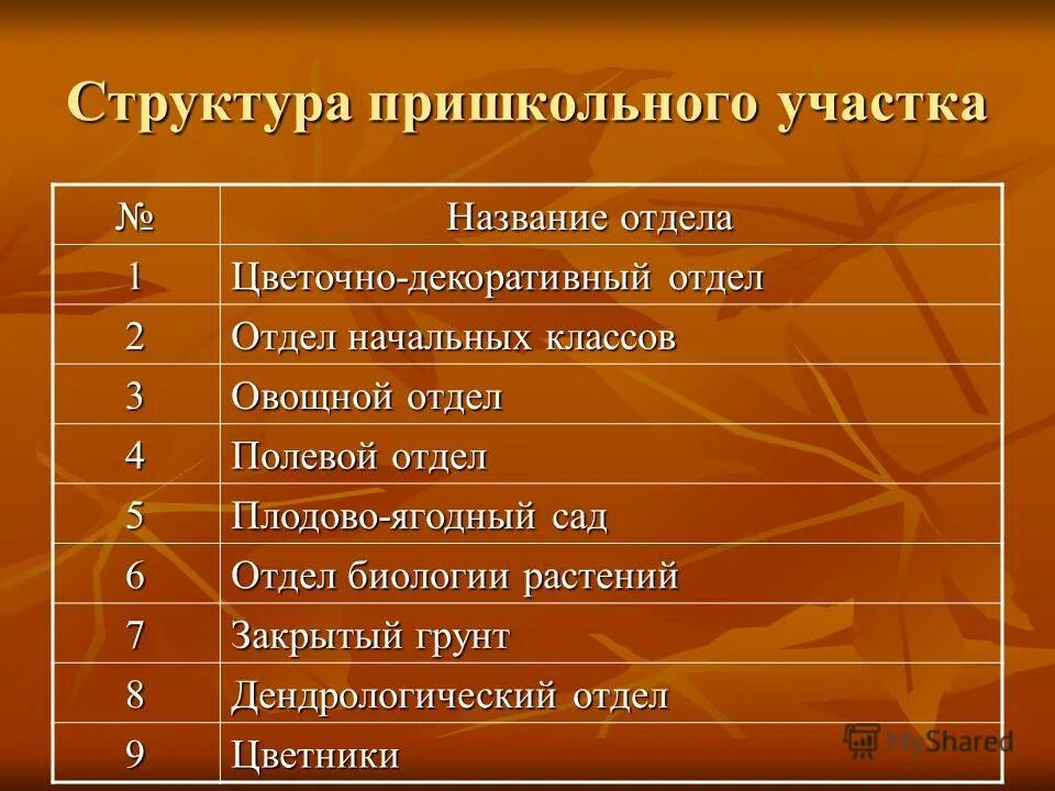 пришкольный какой состав