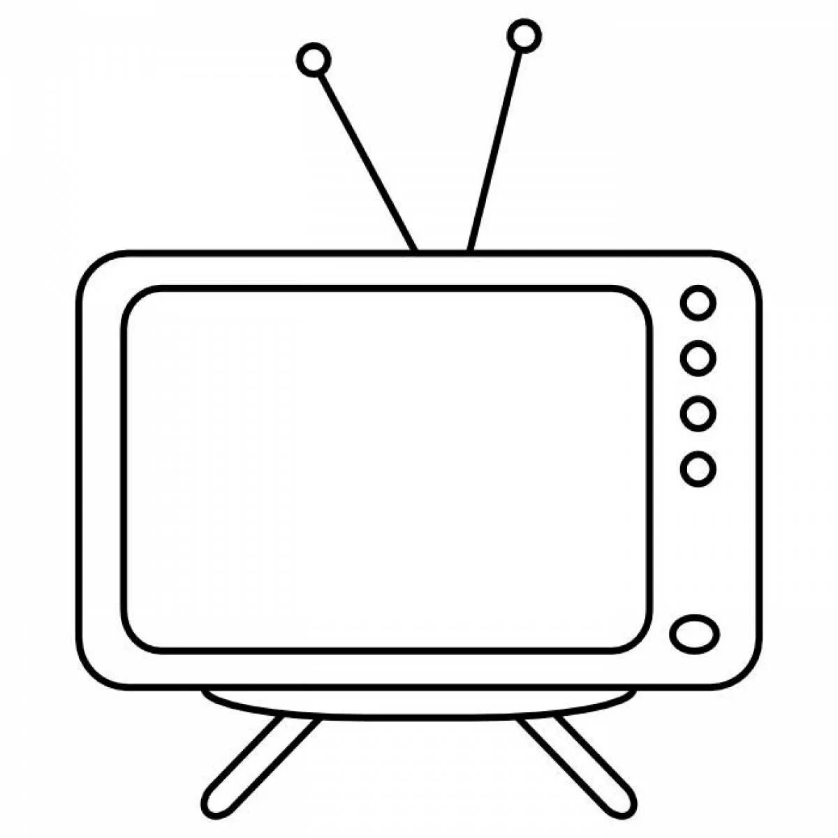 Рисунок тв мена 3.0. Раскраска телевизор. Телевизор трафарет. Телевизор раскраска для детей. Трафарет для рисования телевизор.