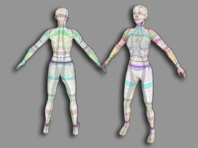 Сетчатое тело. Second Life UV Map. UV развертка. UV развертка тела. UV развертка одежды.