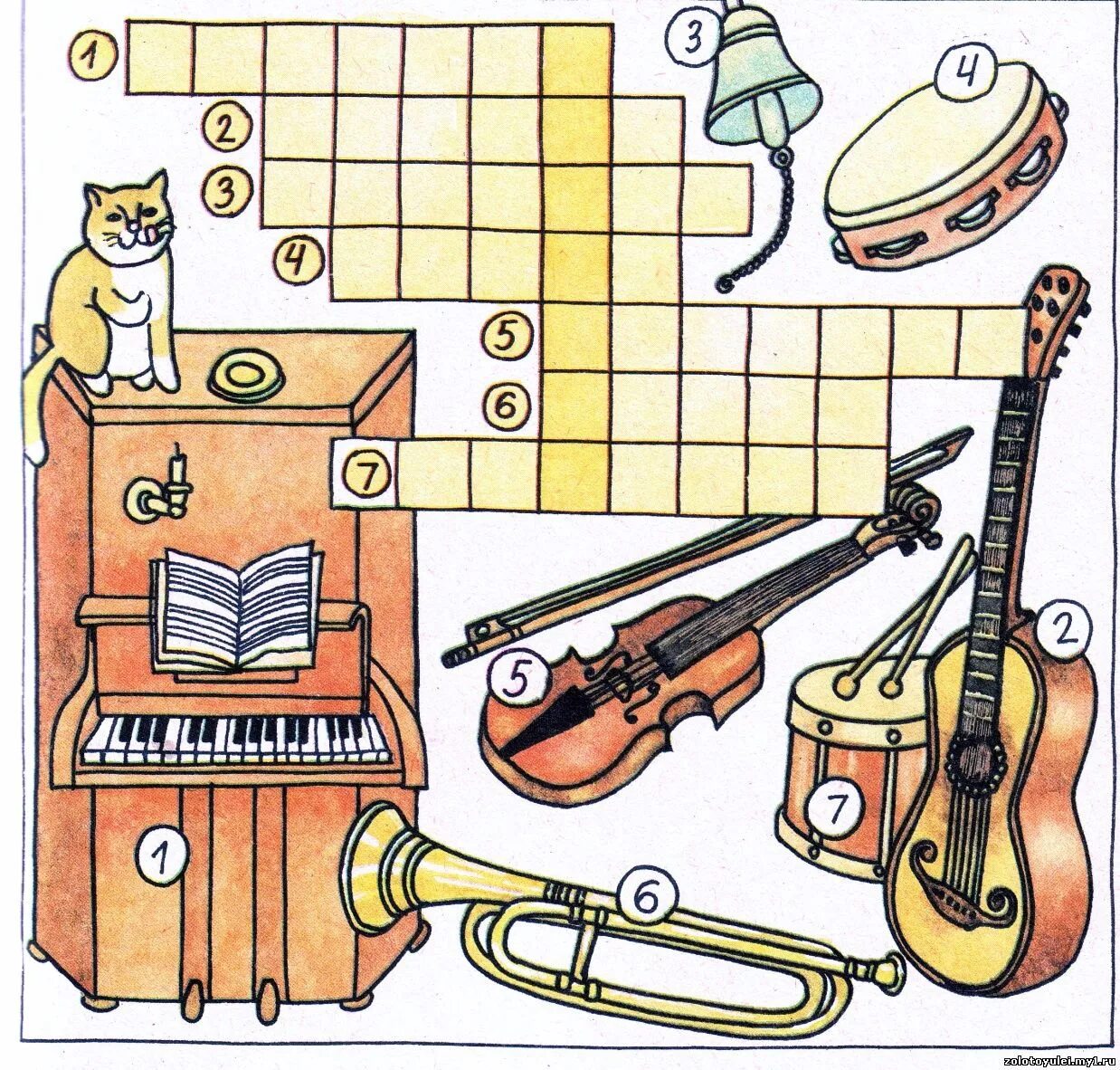 Ключевое слово музыка. Музыкальные кроссворды для детей. Музыкальный кроссворд для малышей. Музыкальные инструменты задания. Кроссворд музыкальные инструменты для детей.