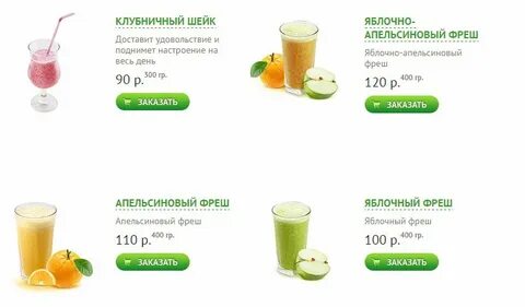 Калорийность свежевыжатого
