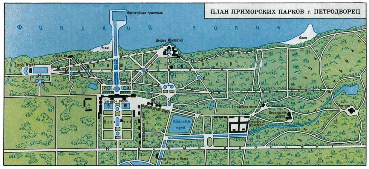 Петергоф схема парка. Петергоф дворцово-парковый ансамбль схема. схема петергофа нижний парк с фонтанами. план петергофа нижний парк. дворцово-парковый ансамбль петергоф план.