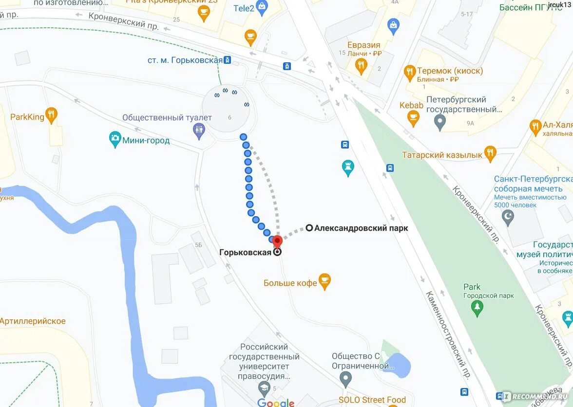Александровский парк Санкт-Петербург торговый центр. Парки спб на карте
