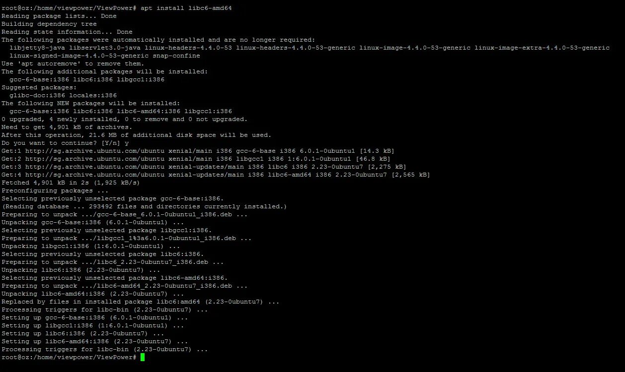 Install GCC Ubuntu. Configuring libc6 amd64 это ошибка. Unpacking 6 уровень. VIEWPOWER.