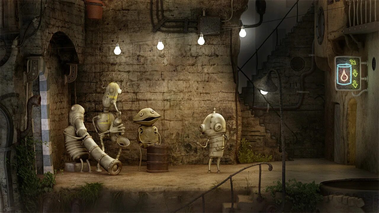 Machinarium на андроид. Игра machinarium. машинариум 4. машинариум оранжерея. якуб дворски машинариум.