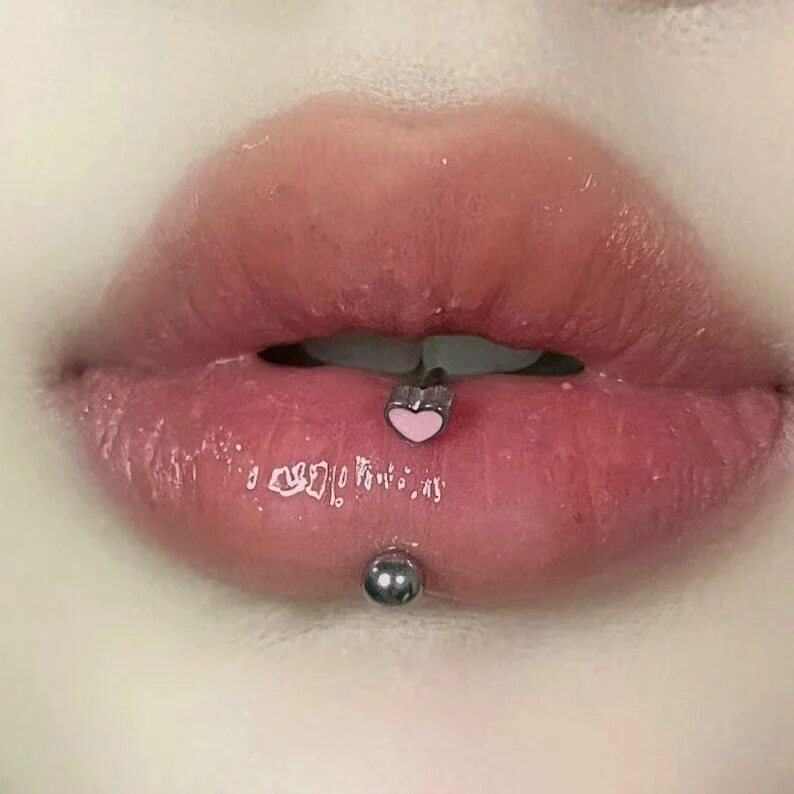 Hoop Lip Ring - Custom Lip Ring - Metal Lip Ring - Fake Piercings - Punk Lip Rin