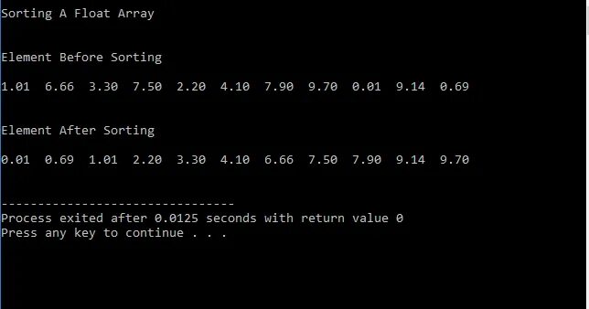 Double array c