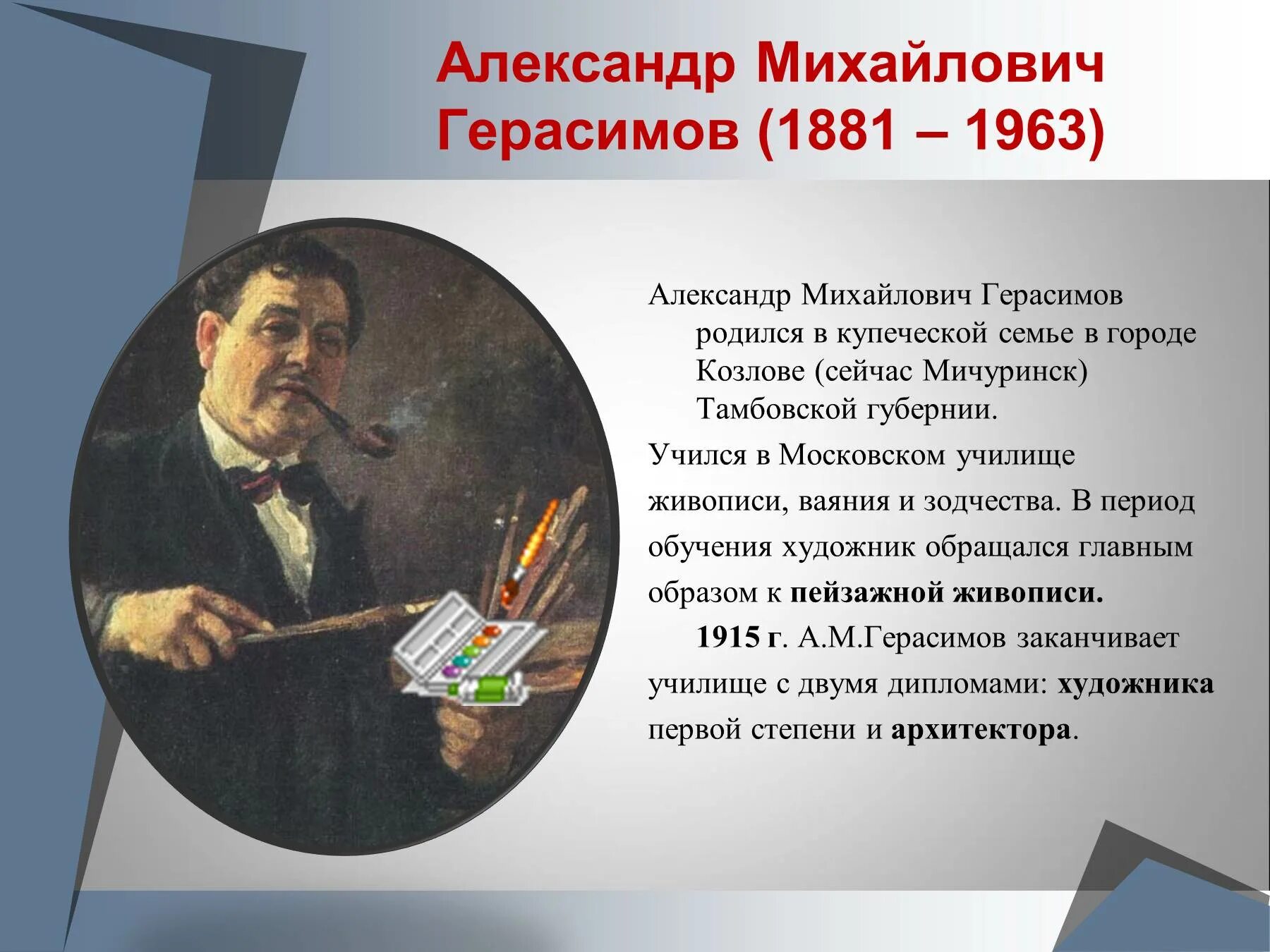 Герасимов художник биография. А М Герасимов биография. В каком году родился герасимов