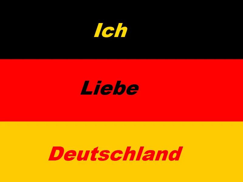 Быть сильнее на немецком. Немецкий язык Deutschland. Флаг Германии смешной. Флаг Германии с надписью. Дойчланд Германия.