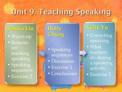 Teach speaking