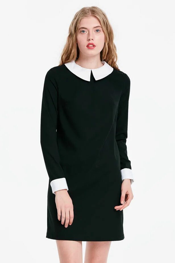 Emka fashion платье коричневое с белым воротничком. Черное платье с кружевным воротником. Черное платье с белым воротником бонприкс. Платье с белым воротничком. Платье черное с белым воротником шеин.