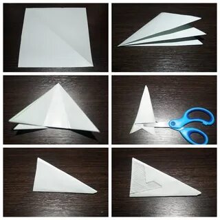 Снежинки из тетрадного листа