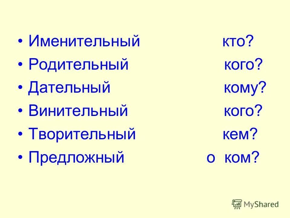 Именительный родительный дательный винительный. Именительный родительный творительный предложный. Родительный именительный винительный творительный. Именительный родительный дательный творительный.