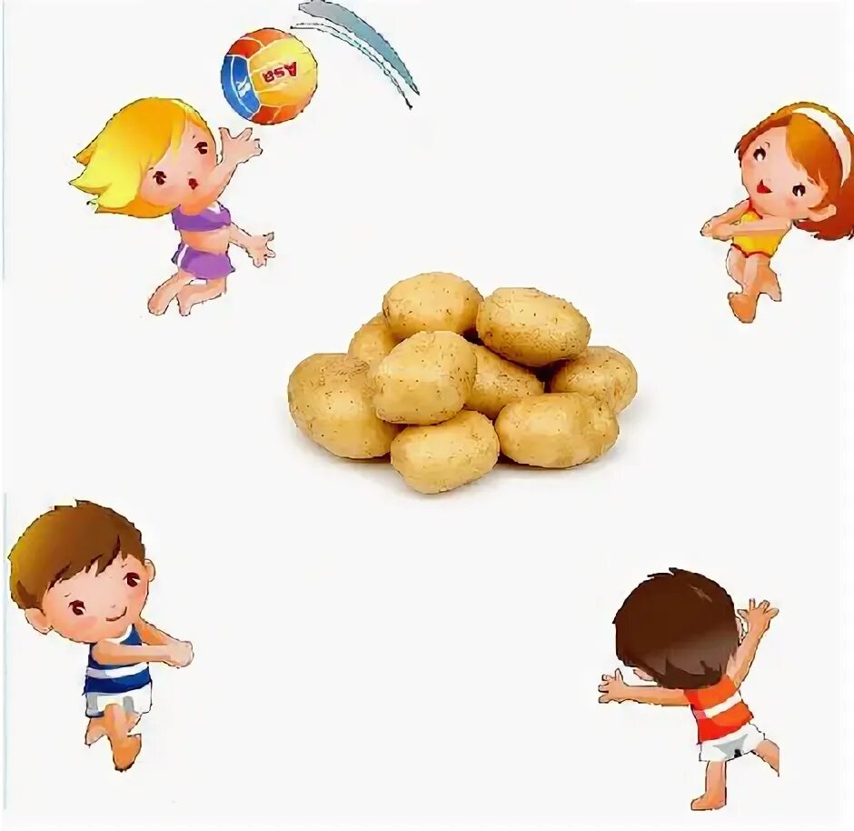 Игра картошка с мячом