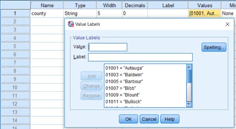 Синтаксис SPSS. Метка в спсс. Виды переменных SPSS. Тип переменной в спсс. Задать метку