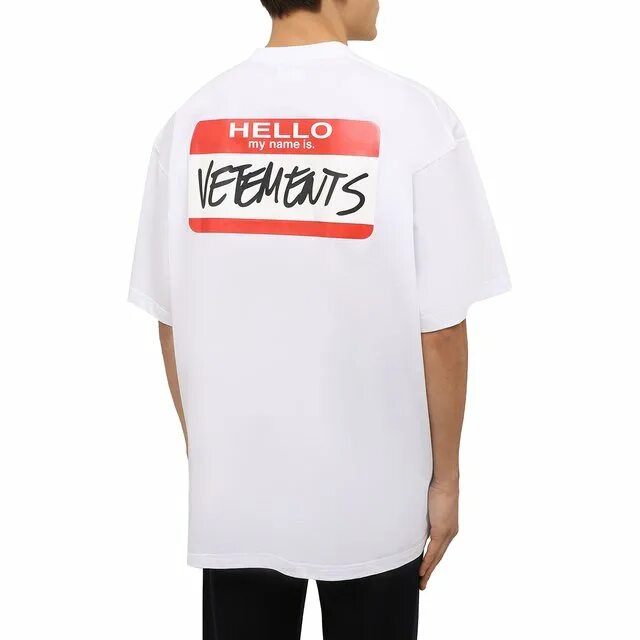 Hello vetements. Футболка hello my name vetements. Футболка vetements мужская hello. Vetements хлопковая футболка. Футболка Ветементс белая.