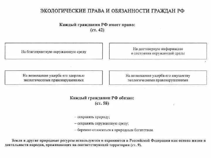 Экологические обязанности рф