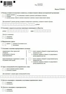 Форма 13014 изменения в устав образец