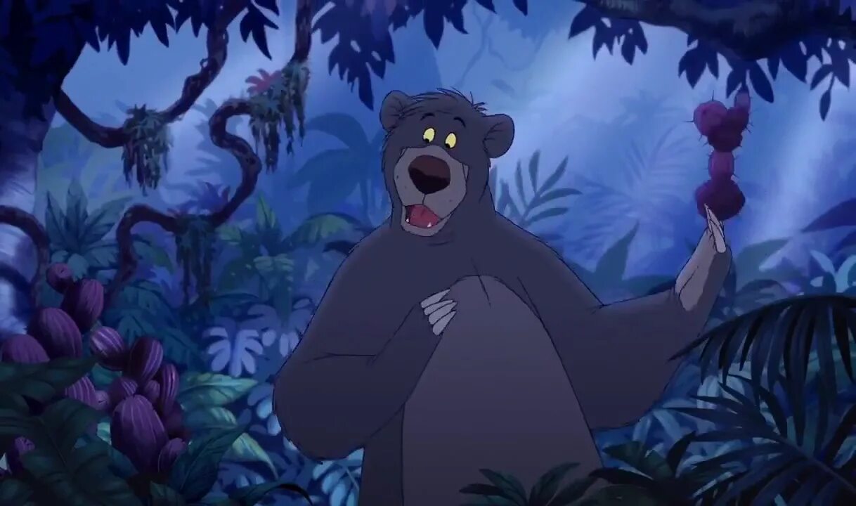 Книга джунглей песня. Маугли и балу мультфильм. Балу медведь из маугли. Книга джунглей маугли и балу. Книга джунглей мультфильм 1967.