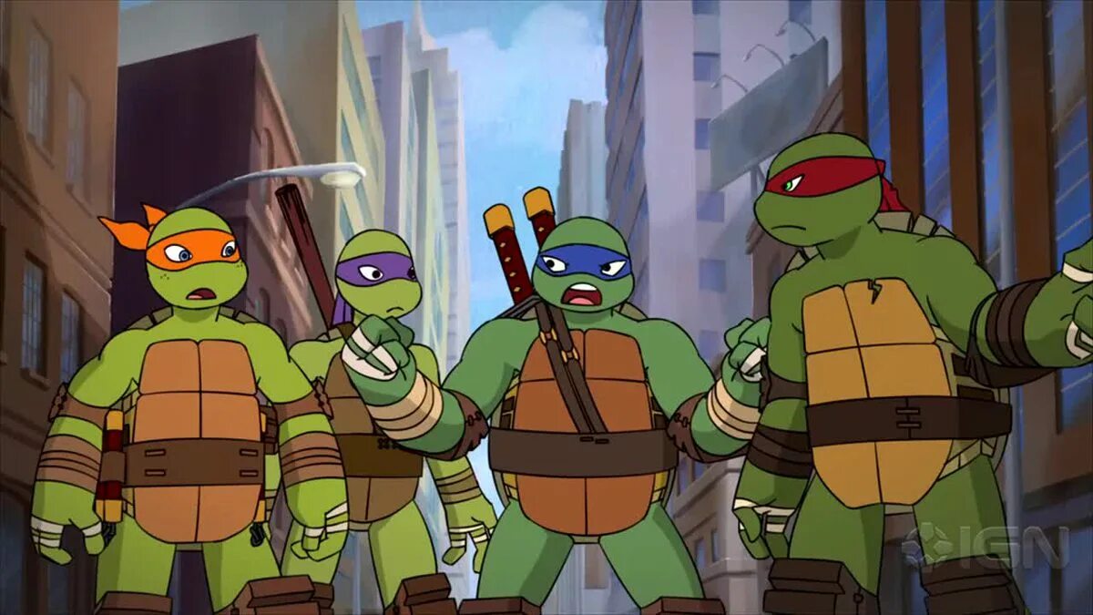 Включи turtles. Черепашки ниндзя 2012 и 1987.