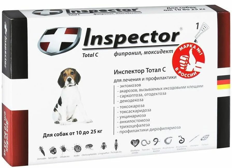 Inspector от клещей блох и гельминтов для собак. Inspector средство от паразитов. Лекарства от паразитов для собак инспектор. Инспектор капли на холку для собак 10-25 кг.