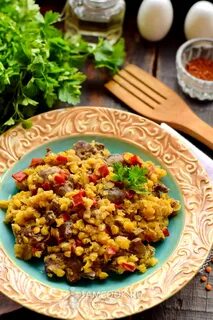 Чечевица с мясом и овощами