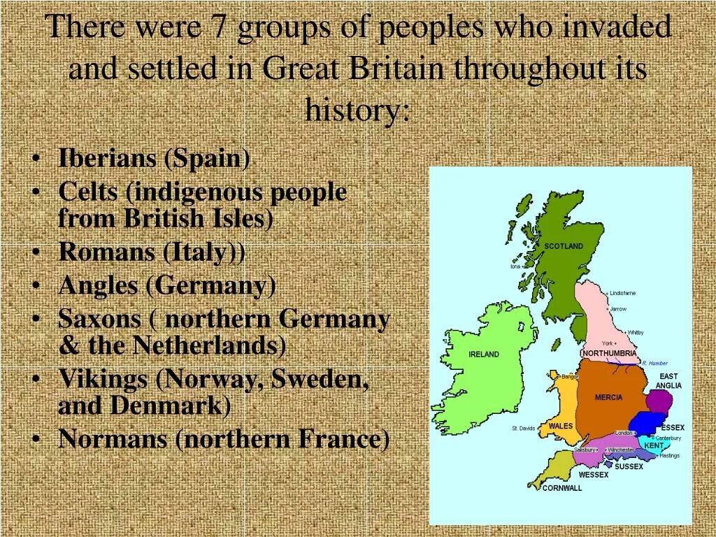 The original inhabitants of the british isles