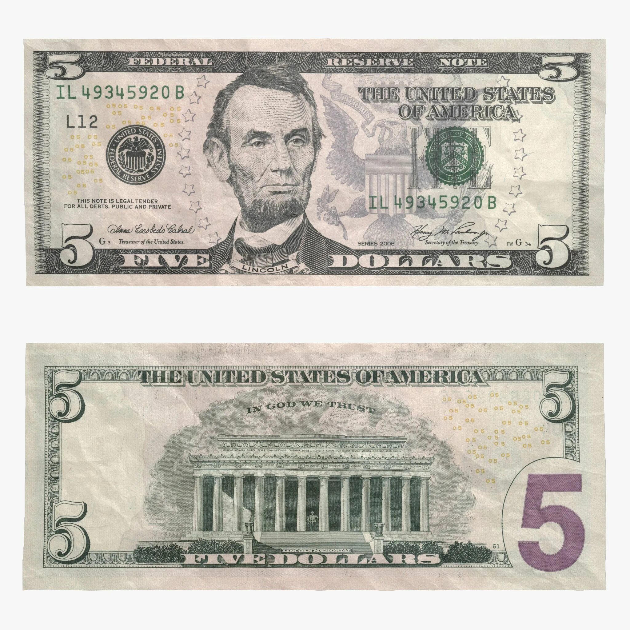 4 5 dollars. 5 Долларовая купюра. Банкнота 5 долларов. Доллар с двух сторон. 20 Долларов купюра.