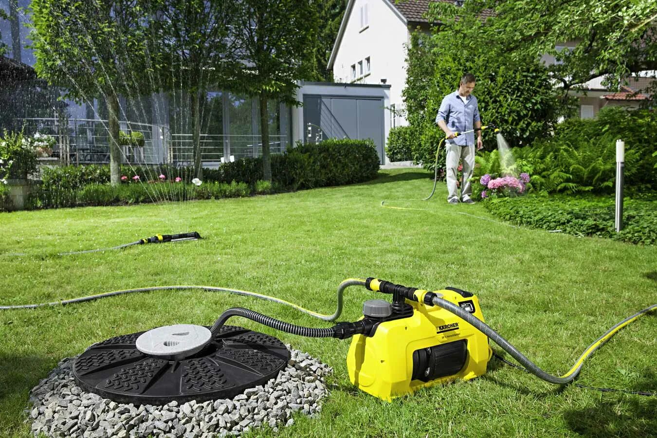 Какой насос для полива из емкости. Садовый насос Karcher BP 3 Garden (1.645-351.0). Насосы Karcher BP 3 Garden. Садовый насос Керхер ВР 3. Поверхностный насос Karcher BP 4 Home & Garden.