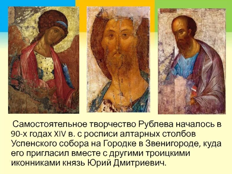 Рублев сообщение 5 класс. Сюжеты иконы андрея рублева.