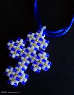 Объемные крестики из бисера