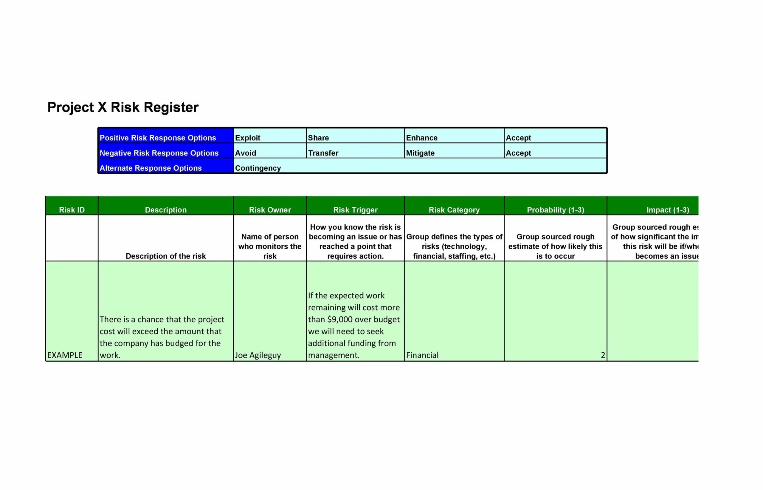Project risks. Risk register. risk register template. risk register example. risk register in microsoft project.