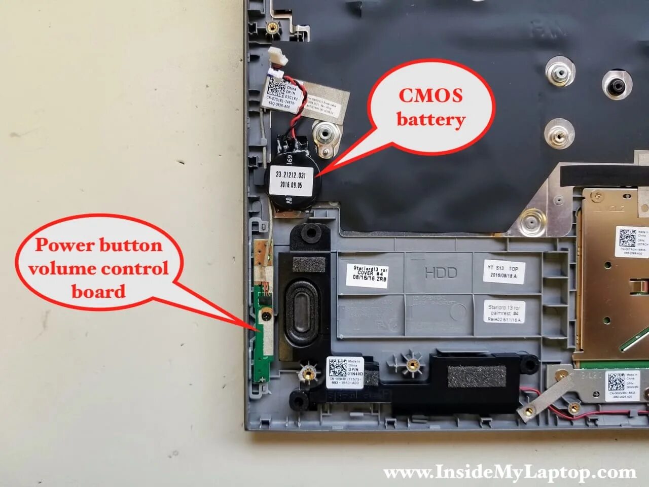 Power button to volume button