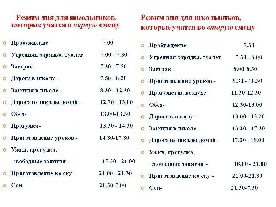 Часы работы во вторую смену