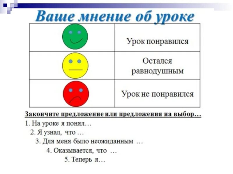 Рефлексия для родительского собрания